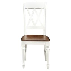 Monarch X-Back Side Chair in White (Set of 2)