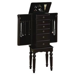 Jewelry Armoire in Antique Black