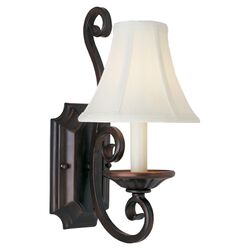 Basilicata 1 Light Candle Wall Sconce in Oil Rubbed Bronze