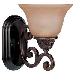 Mayotte 1 Light Wall Sconce in Bronze & Screen Amber