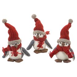 The Penguin Triplets 3 Piece Set in Red I