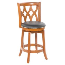Cathedral Swivel Barstool in Light Cherry