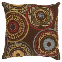 Riley Throw Pillow in Chocolate
