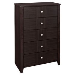 Holly 5 Drawer Chest in Espresso