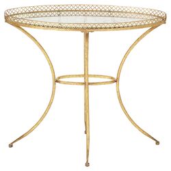 Vintage End Table in Gold