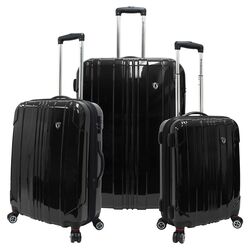 Sedona 3 Piece Luggage Set in Black