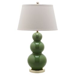 Pamela Gourd Table Lamp in Fern Green (Set of 2)