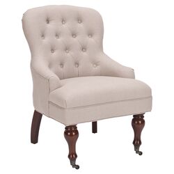 Madeline Wing Chair in Taupe