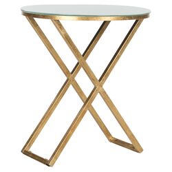Riona Nightstand in Gold