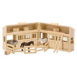 Fold & Go Mini Stable in Natural