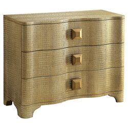 Colley Reptile 3 Drawer Chest in Gold
