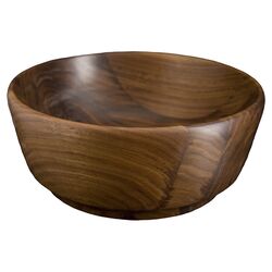 Artisans Domestic Hand Turned Wooden Bowl in Walnut