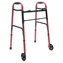 Adult Wheeled Walker in Red