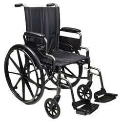 Traveler L4 Flip Back Desk Arm Wheelchair in Black