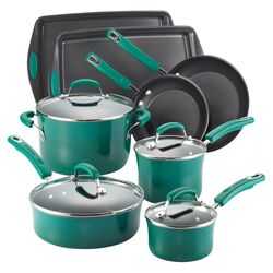 Rachael Ray 12 Piece Cookware Set in Green