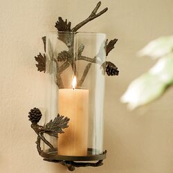Pinecone Wall Sconce in Antique Bronze