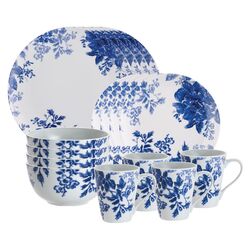 Paula Deen 16 Piece Dinnerware Set in Blue
