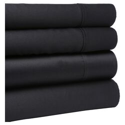 Wrinkle Resistant Sheet Set in Black