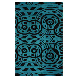 Moderna Turquoise Leona 5' x 8' Rug Moderna Turquoise Leona 5' x 8' Rug