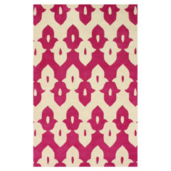 Moderna Pink Ikat Trellis Rug Moderna Pink Ikat Trellis Rug