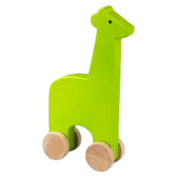 Giraffe Push Toy in Green Giraffe Push Toy in Green