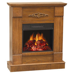 Springfield Compact Electric Fireplace in Vintage Oak Springfield Compact Electric Fireplace in Vintage Oak