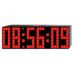LED Digital Alarm Clock in Black