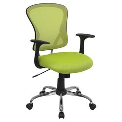 Mid Back Mesh Office Chair in Green