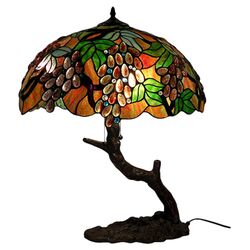 Oval Grape Table Lamp in Bronze