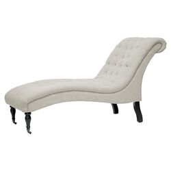 Amelia Chaise in Beige