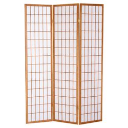 Shoji 3 Panel Room Divider in Natural
