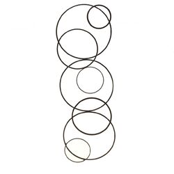 Ruth Abstract Circles Wall Decor in Bronze