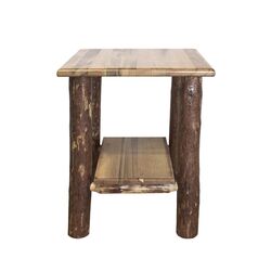 Glacier Country End Table in Natural
