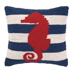 Vintage American Flag Throw Pillow