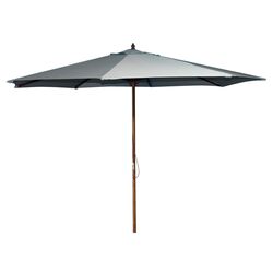 9' Wooden Market Umbrella in Burgundy