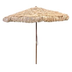 9' Wooden Market Umbrella in Canary