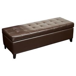 Tale Leather Storage Ottoman