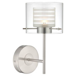 Vito 1 Light Wall Lamp in Polished Steel