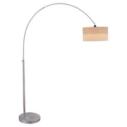 Negril Arch Floor Lamp in Polished Steel