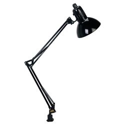 Barranca Swing Arm Table Lamp in Black
