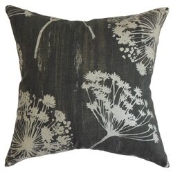 Garuahi Floral Pillow in Noir