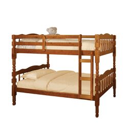 Baltimore Twin Over Twin Bunk Bed in Oak