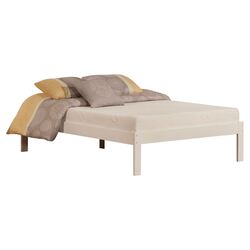 Concord Full Bed & Memory Foam Mattress Set in White