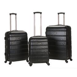 San Diego 4 Piece Luggage Set in Blue & Black