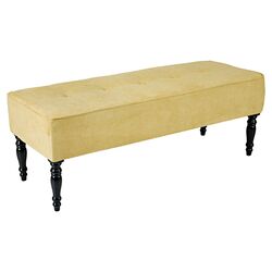 Brighton Hill Upholstered Bench in Yellow