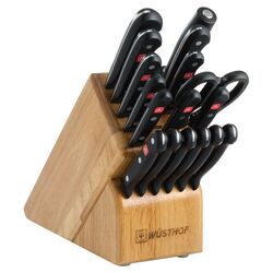 EverEdge Plus 17 Piece Knife Block Set in Stainless Steel