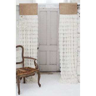 Couture Dreams Chichi Window Curtain with Jute Header
