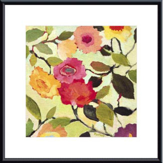 Barewalls Wild Roses by Kim Parker Metal Framed Art Print