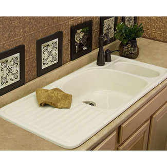 CorStone Advantage Wakefield Double Bowl Self Rimming Kitchen Sink