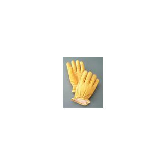 Radnor Yellow Deerskin Thinsulate&reg; Lined Cold Weather Gloves With Keystone Thumb, Slip On Cuffs, Double Stitched Hem And Shirred Elastic Wrist